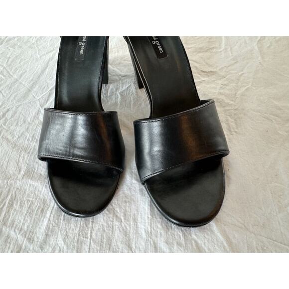 Paul Green Women's Black Ankle Strap Block Heels Sandals Size US 7.5/8 - Picture 5 of 7